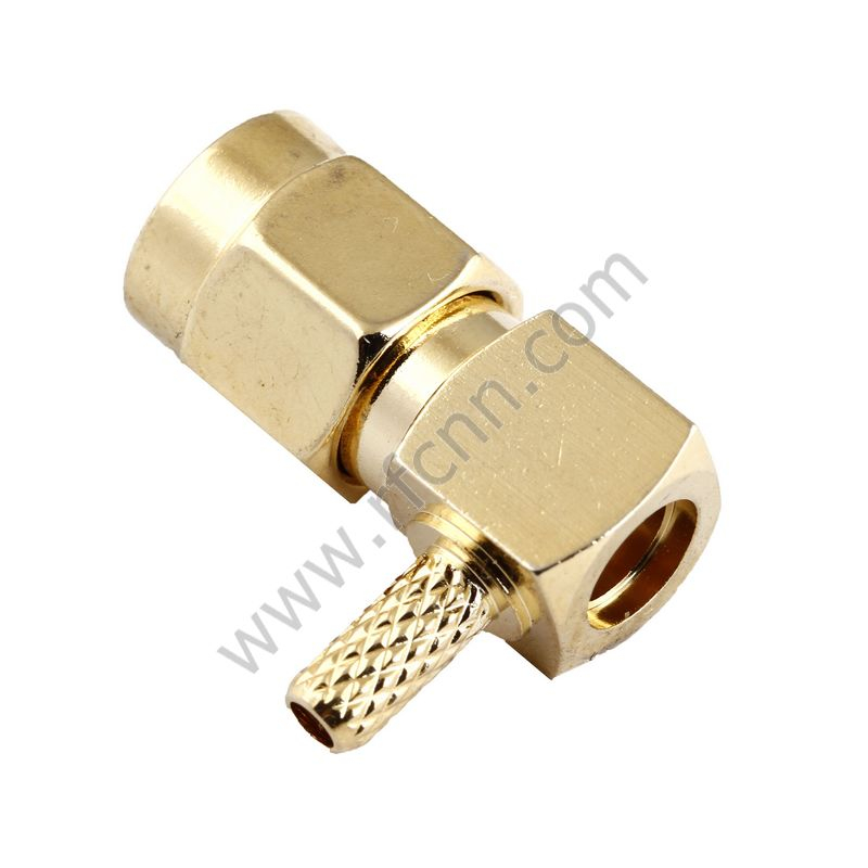 Angolo retto crimpatico maschio SMA per connettore RG316 RF
