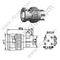 BNC maschio per connettore PCB RF