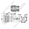 N Connettore MicroTrip maschio flange RF