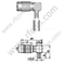 1,0 / 2.3 Angolo retto maschio per connettore RG179 RF
