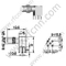 Angolo retto SSMC femminile per connettore PCB RF