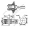 Flangia di crimpatura femminile UHF per connettore RG58 RF