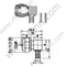 F Connettore RF ad angolo retto per 3C-2V