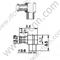 Angolo retto maschio MCX per connettore RG405 RF