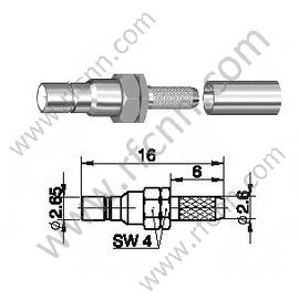 SSMB Femmina per connettore RG174 RF