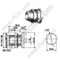 N paratia femminile per cavo semirigido connettore RG402 RF