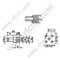 1.0 / 2.3 Dritto femminile per connettore PCB RF