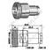 DIN 7/16 Femmina per connettore RG142 RF
