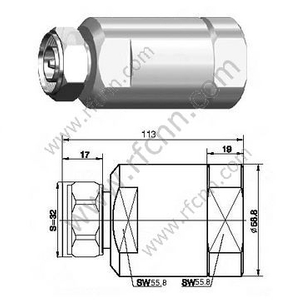 DIN Maschio 7/16 per il connettore RF del cavo super flessibile 1 5/8 "