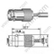 BNC Crimp Femine per connettore RG174 RF