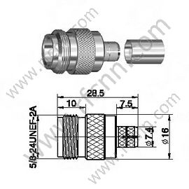 N femmina per connettore LMR300 RF