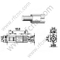 Supporto per bordo femminile SSMB per connettore RF PCB