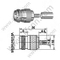 N femmina per connettore RG58 RF