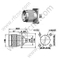 N flangia maschile per cavo semirigido connettore RG402 RF
