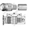 UHF Female Crimp per connettore RG213 RF
