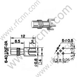 SSMC Femmina per connettore RF PCB