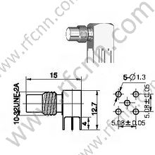 Angolo retto maschio SMC per connettore RG402 RF