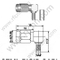Angolo retto a crimpare maschio SSMA per connettore RG174 RF