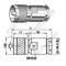 Morsetto maschio UHF per connettore RG213 RF
