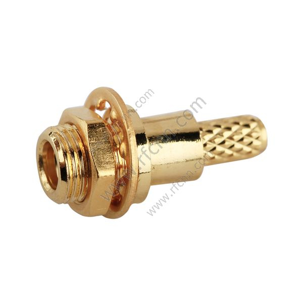 Montare il pannello a crimpare femminile MMCX per RG316 - Connettore RF