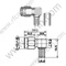 Angolo retto crimpatico maschio SMA per connettore RG223 RF