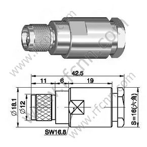 Mini UHF maschio per connettore RF 7D-FB