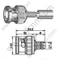 BNC maschio per connettore RG58 RF