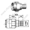 N Maschio per connettore LMR300 RF