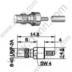 SSMC Female Crimp per connettore RG178 RF