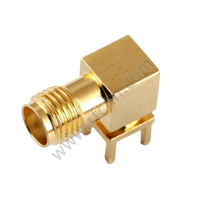 SMA femmina angolo retto angolo tramite foro per connettore RF PCB