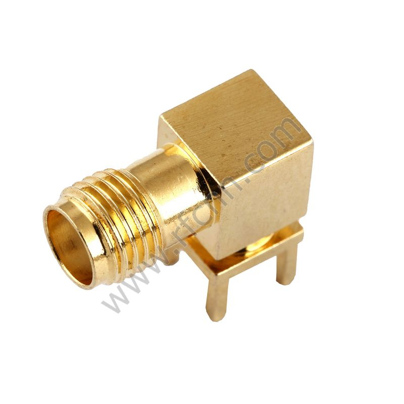 SMA femmina angolo retto angolo tramite foro per connettore RF PCB