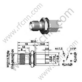 TNC Femmina per connettore RF PCB