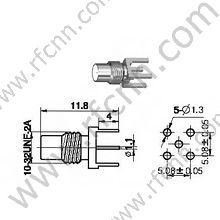 Femmina SMC per connettore RF PCB