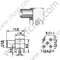 Angolo retto femminile MCX per connettore RF PCB