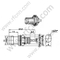 BNC Crimp Panel Panel Mount per connettore RG178 RF