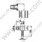 Angolo retto a crimpare maschio MMCX per connettore RG178 RF