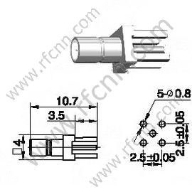 SSMB Femmina per connettore RF PCB