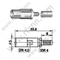 SSMB Maschio per connettore RG174 RF