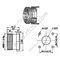 DIN 7/16 CONNETTORE FEMMINA FEMMINALE RF