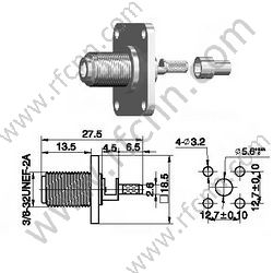 F connettore flangia flangia per RG179