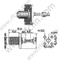 F connettore flangia flangia per RG179