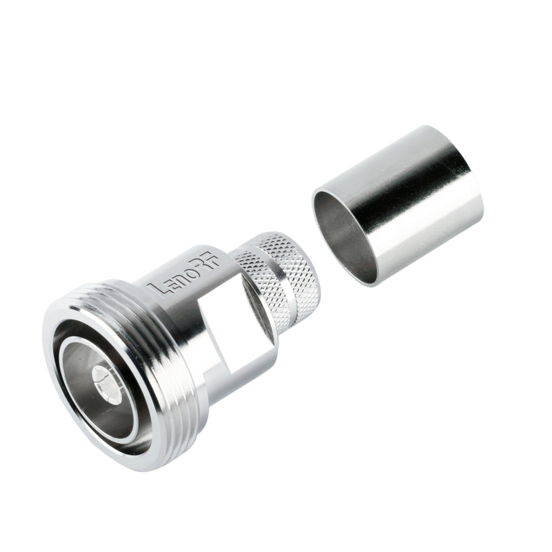 DIN 7/16 Crimpatura dritta femminile per LMR600 - Connettore RF