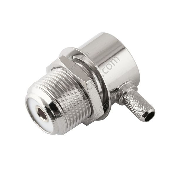 UHF Angolo retto crimpatico femminile per connettore RG58 -RF