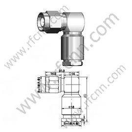 Angolo retto del morsetto maschio TNC per connettore RG213 RF