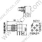 Angolo retto femminile SMC per connettore PCB RF