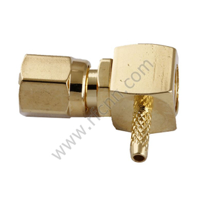 Crimpatura ad angolo retto SMC per connettore RG178 RF