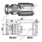 Morsetto maschio BNC per connettore RG213 RF