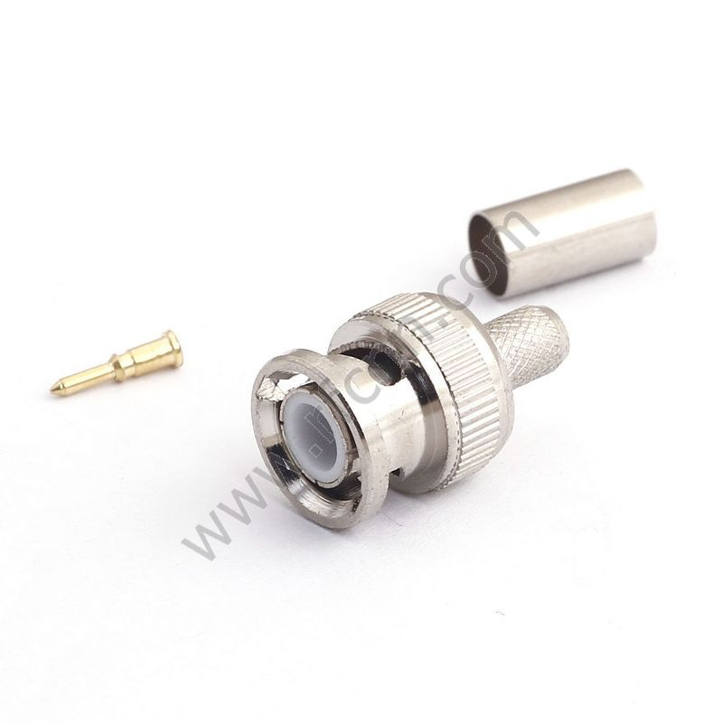 BNC maschio Crimp per connettore RG58 RF