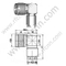 N Angolo retto per morsetto maschile per connettore RG214 RF
