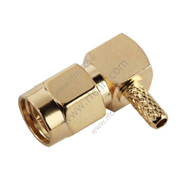 Angolo retto crimpatico maschio SMA per RG316 - connettore RF